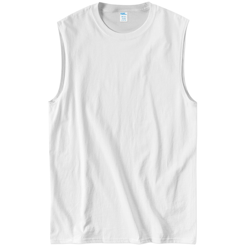 Port and Company Core Cotton Sleeveless Tee - White