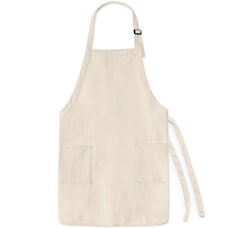 Q Tees Full-Length Apron - Natural