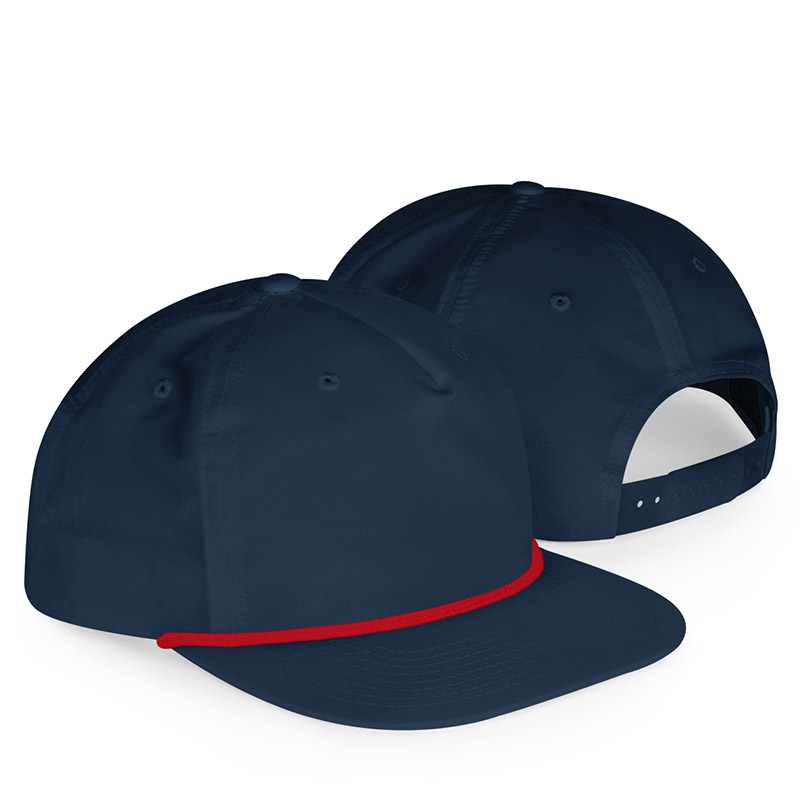 Richardson Umpqua Snapback Cap - Navy/Red