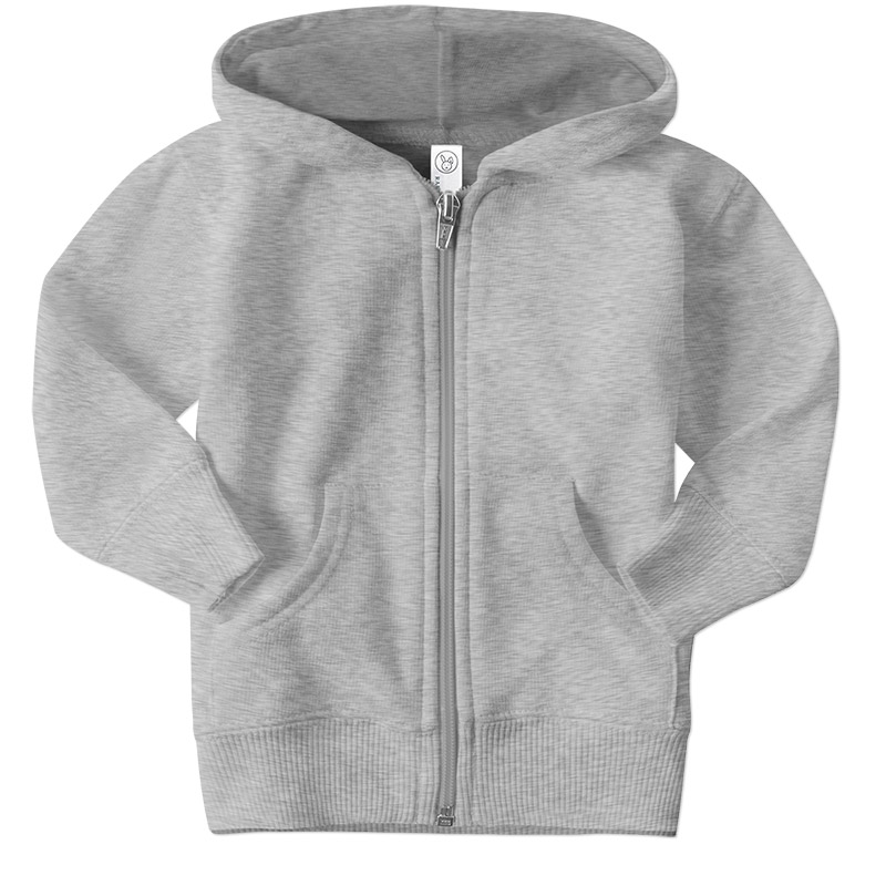 Rabbit Skins Infant Zip Up Hoodie - Heather