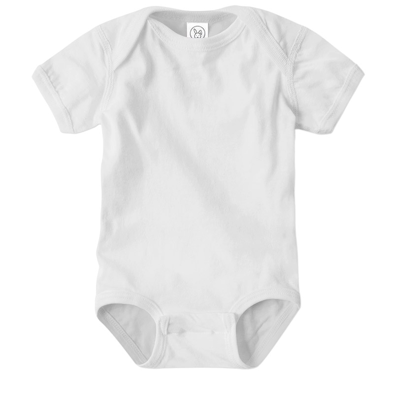 Rabbit Skins Infant Fine Jersey Onesie - White