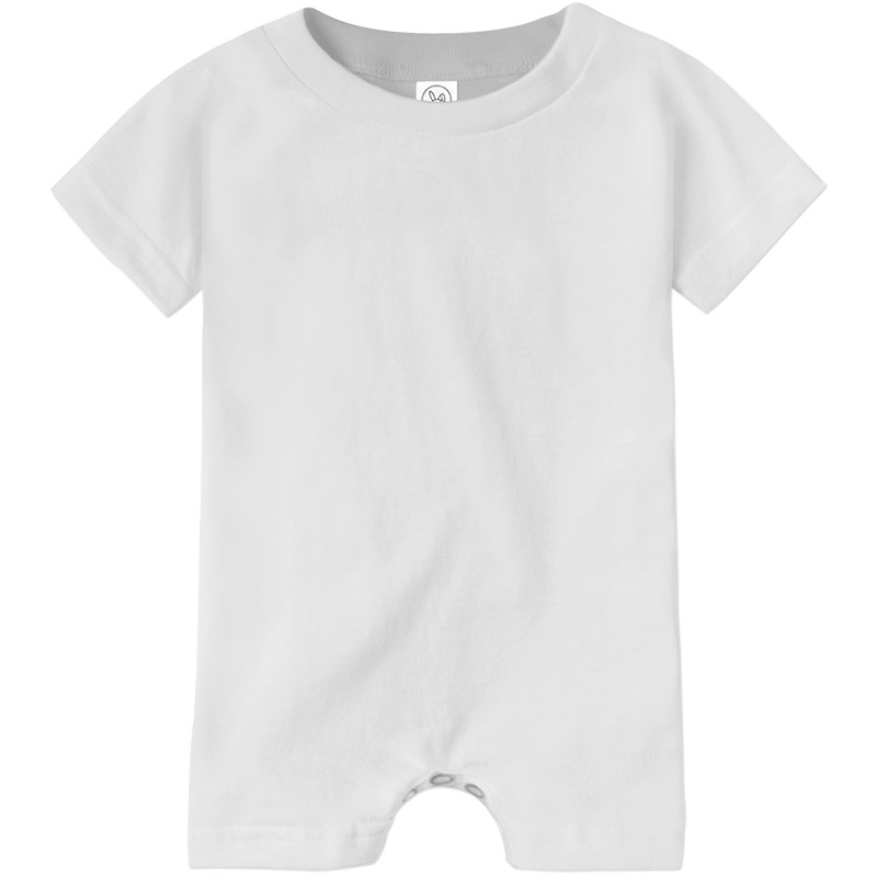 Rabbit Skins Infant Tee Romper - White