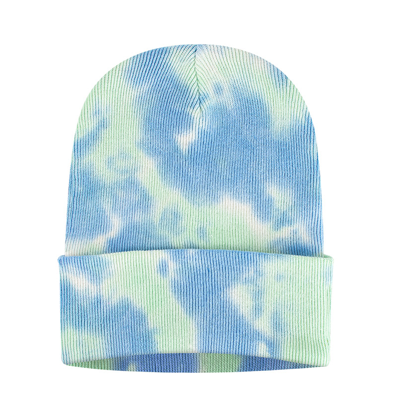 Sportsman Tie-Dyed Knit Beanie - Sky