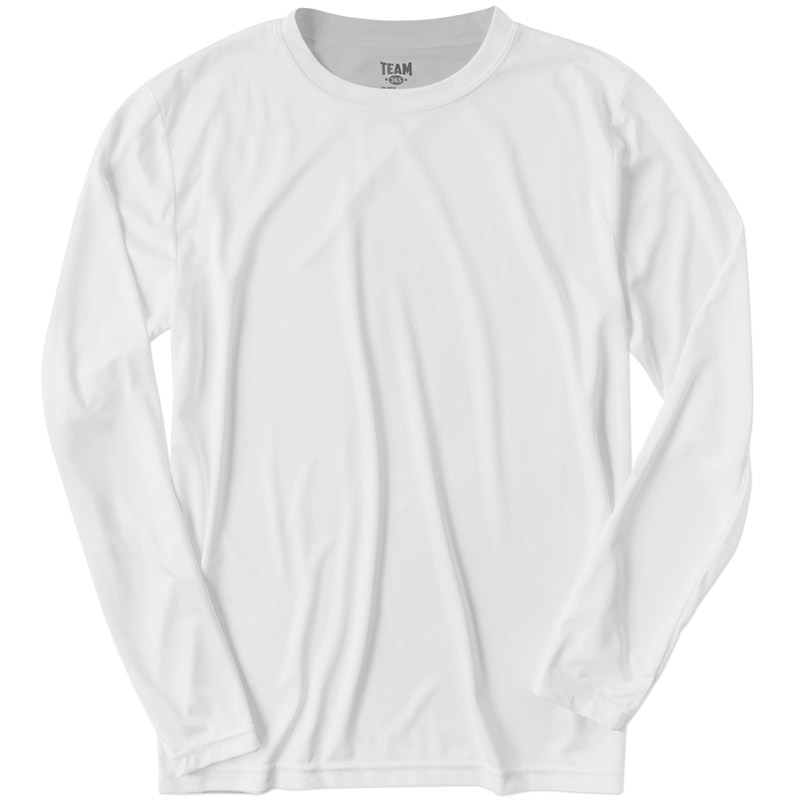 Team 365 Zone Longsleeve Performance T-Shirt - White