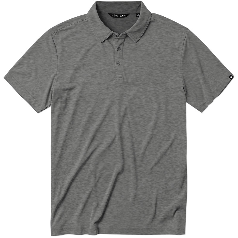 Travis Mathew Coto Performance Polo - Quiet Shade Grey Heather