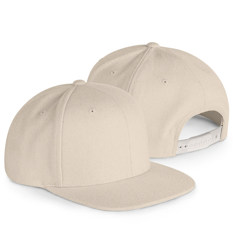 Yupoong Melton Wool Snapback - Natural