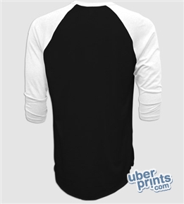 Shared Design For Custom 3/4 Sleeve Raglan Tee American Apparel