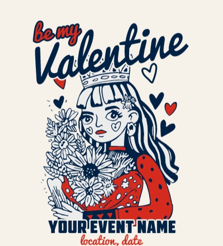Valentines t-shirt design 4