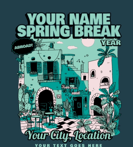 Spring Break t-shirt design 19