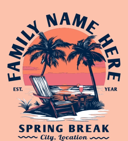Spring Break t-shirt design 15