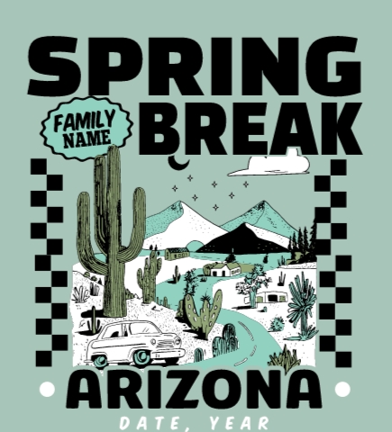 Create spring break t-shirts online at UberPrints.com