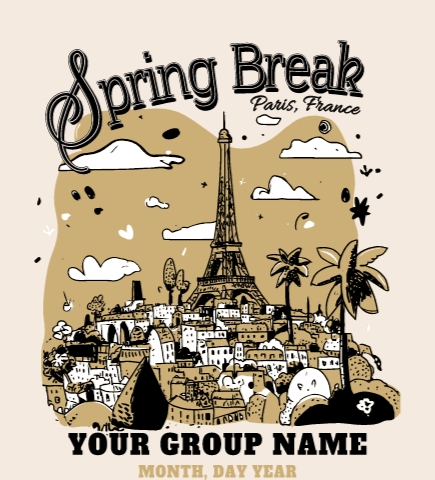 Create spring break t-shirts online at UberPrints.com