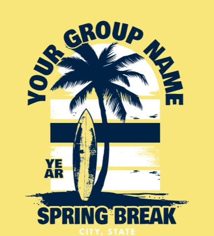 Create spring break t-shirts online at UberPrints.com