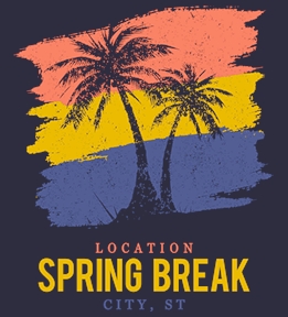 Create spring break t-shirts online at UberPrints.com