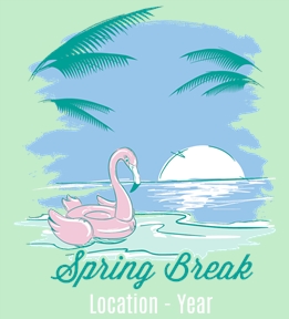 Spring Break t-shirt design 19