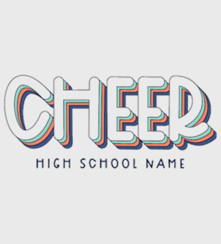 Cheerleading t-shirt design 6