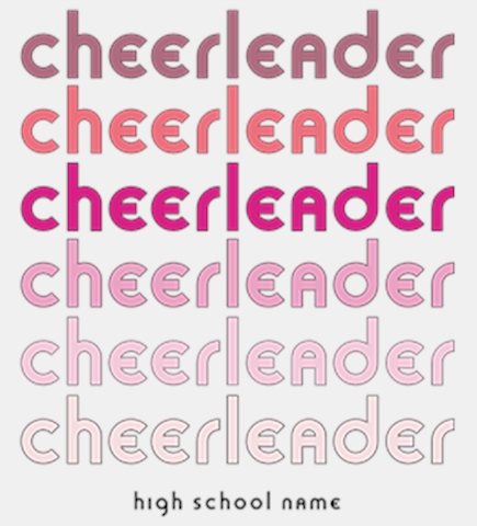 Create Custom Cheerleading T-Shirts 