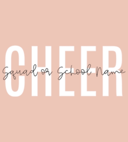 Cheerleading t-shirt design 9