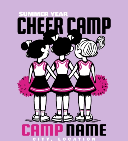 Cheerleading t-shirt design 6
