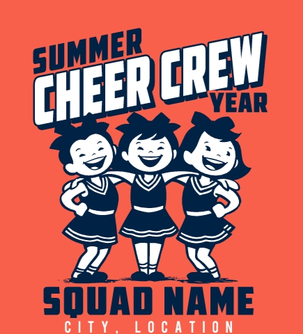 Cheerleading t-shirt design 2