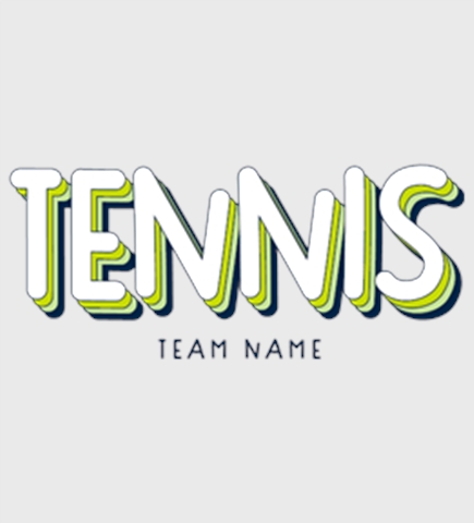 Tennis t-shirt design 14