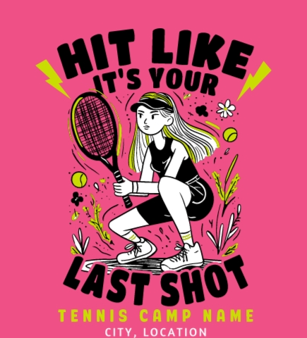 Custom Tennis T-Shirts - Design Shirts Online - UberPrints.com