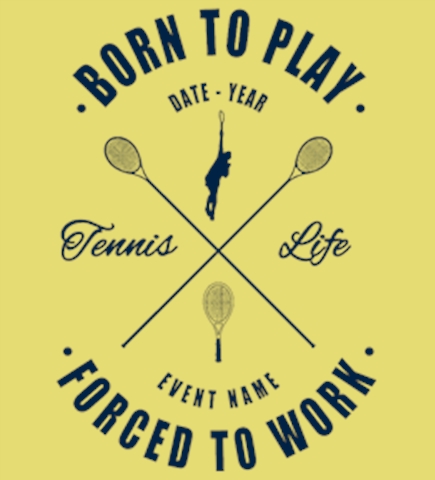Tennis t-shirt design 2