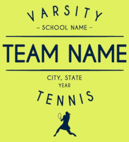 Tennis t-shirt design 39