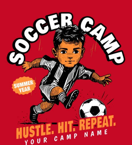 Soccer t-shirt design 35