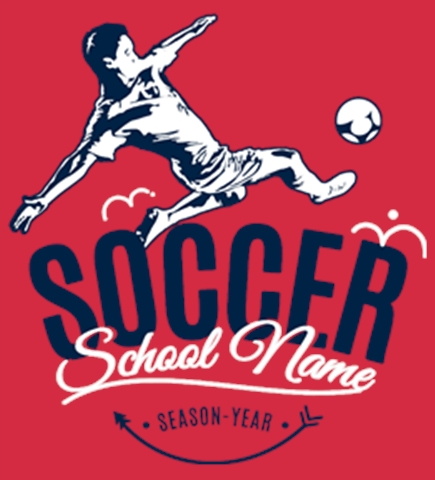 Soccer t-shirt design 1