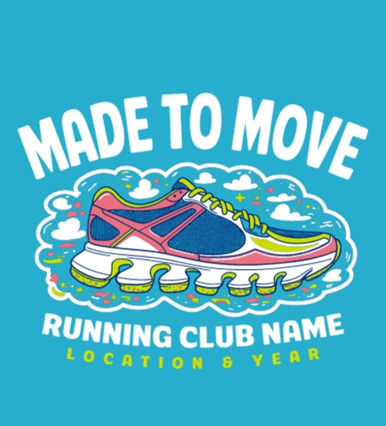 Running t-shirt design 7