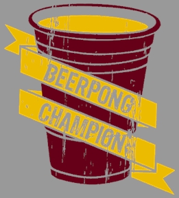 Beerpong t-shirt design 1