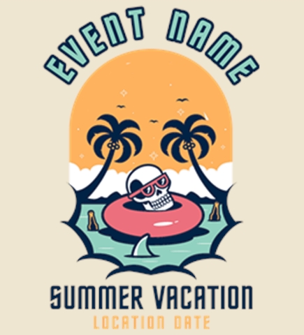 Beach t-shirt design 9