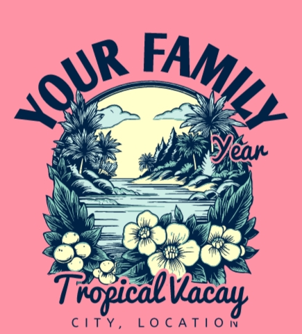 Family Vacation t-shirt design 14
