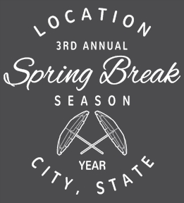 Spring Break t-shirt design 26