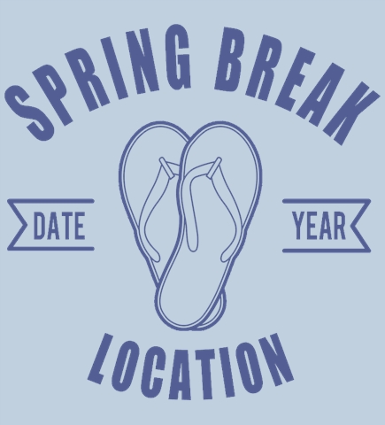 Spring Break t-shirt design 28
