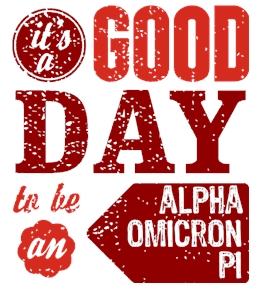 Alpha Omicron Pi t-shirt design 58