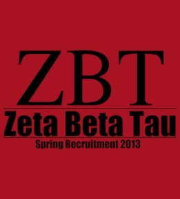 Zeta Beta Tau t-shirt design 88