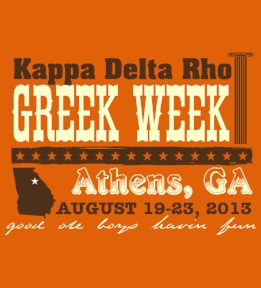Kappa Delta Rho t-shirt design 97
