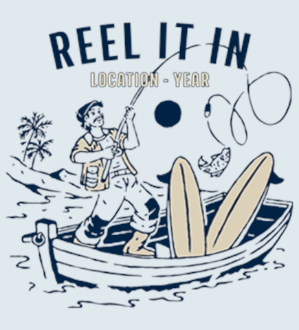 Fishing t-shirt design 3