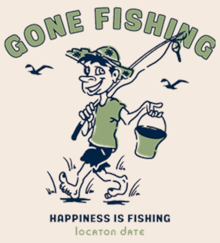 Fishing t-shirt design 6