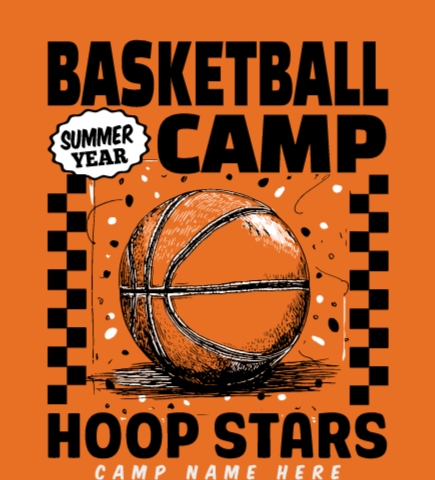 Basketball t-shirt design 1