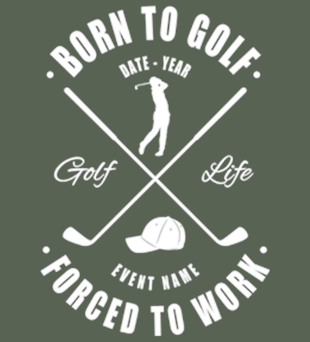Golf t-shirt design 4