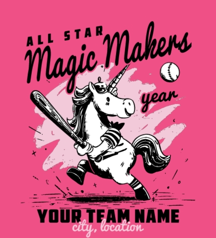 Softball t-shirt design 2
