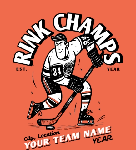 Hockey t-shirt design 2