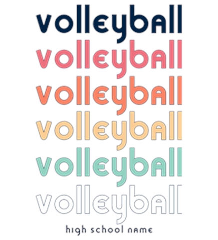Volleyball t-shirt design 7
