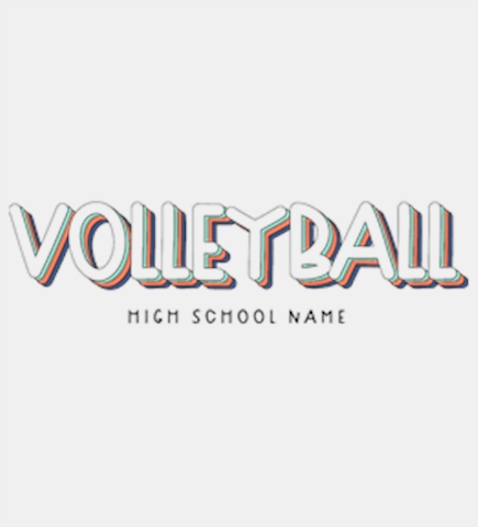 Volleyball t-shirt design 14