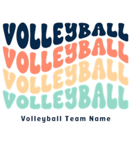 Volleyball t-shirt design 9