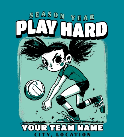 Volleyball t-shirt design 13