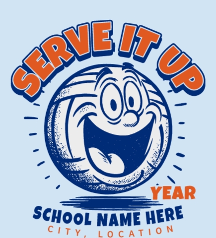 Volleyball t-shirt design 13